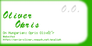 oliver opris business card